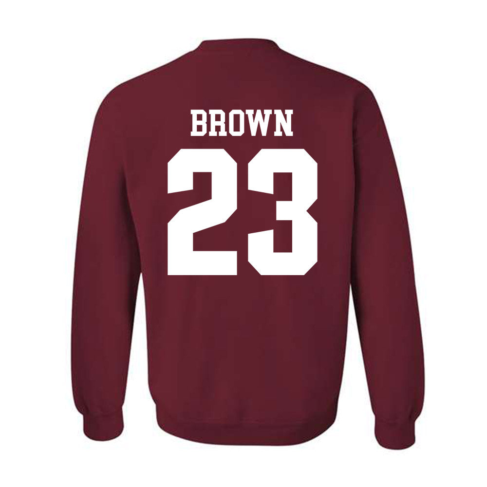 Stanford - NCAA Football : Nico Brown - Classic Shersey Crewneck Sweatshirt-1