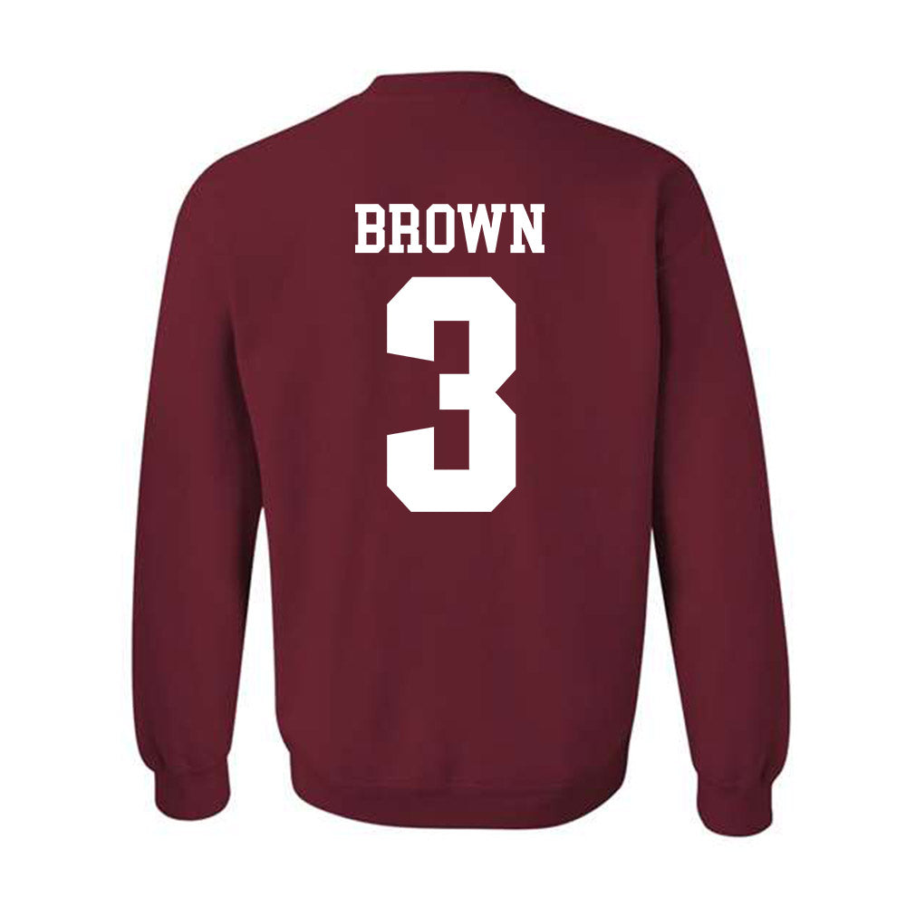 Stanford - NCAA Football : Marcus Brown - Classic Shersey Crewneck Sweatshirt-1