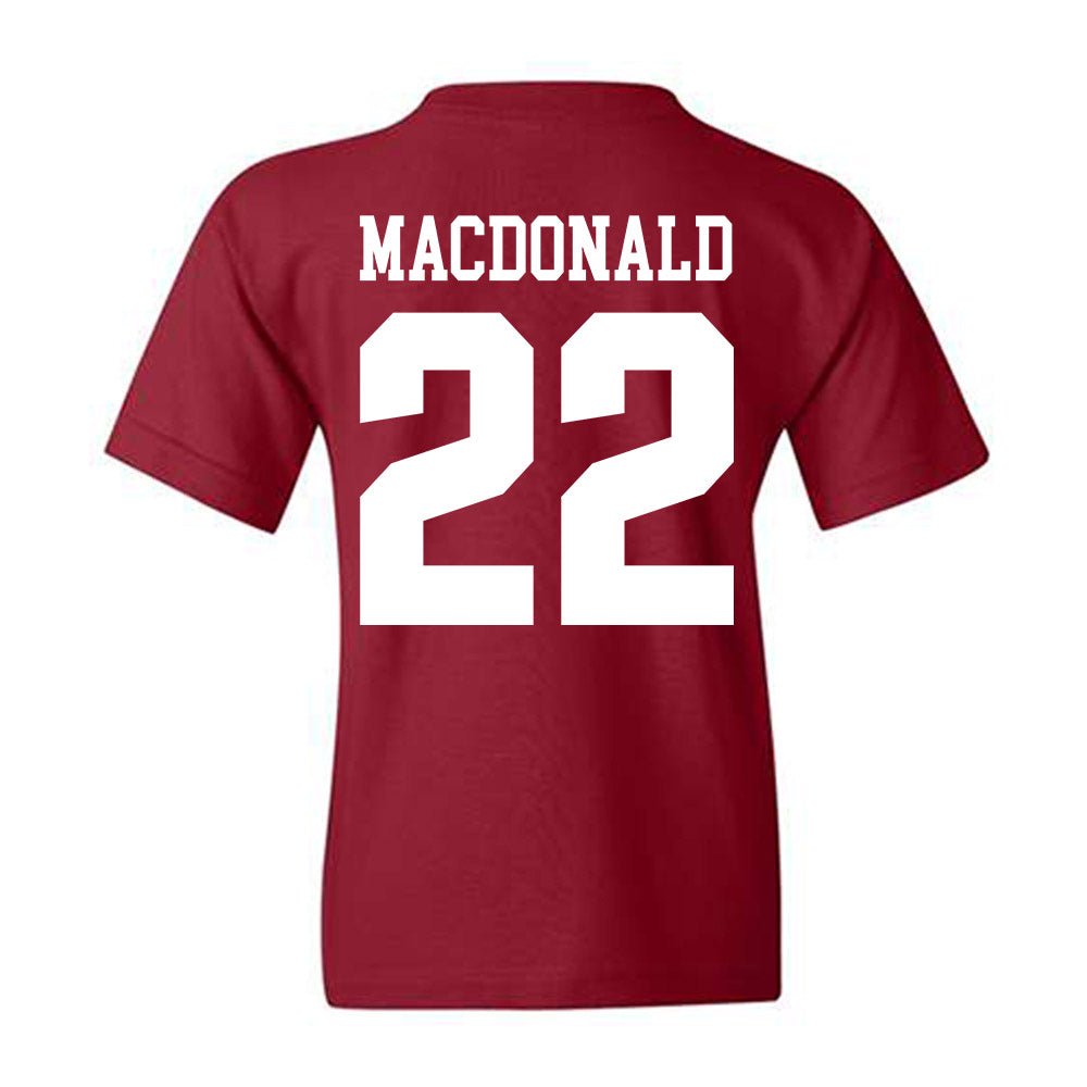 Stanford - NCAA Baseball : Cort MacDonald - Classic Shersey Youth T-Shirt-1