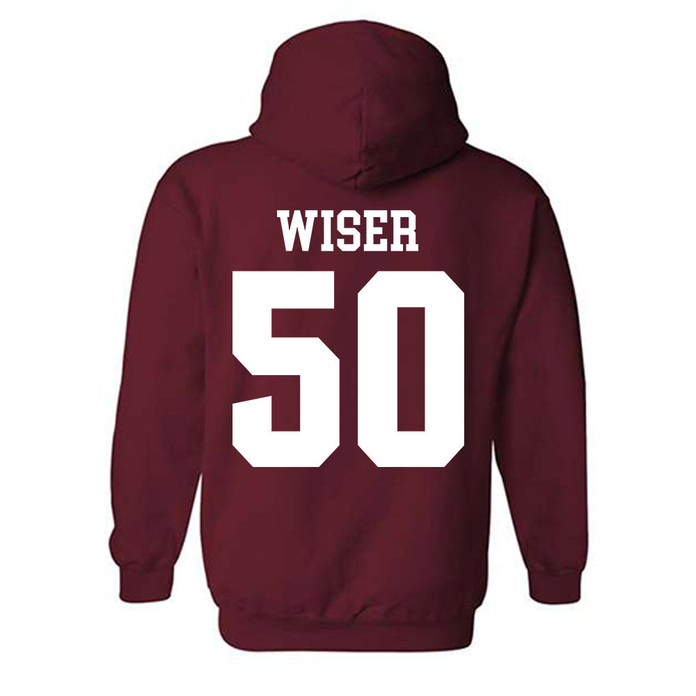Stanford - NCAA Baseball : David Wiser - Classic Shersey Hooded Sweatshirt-1