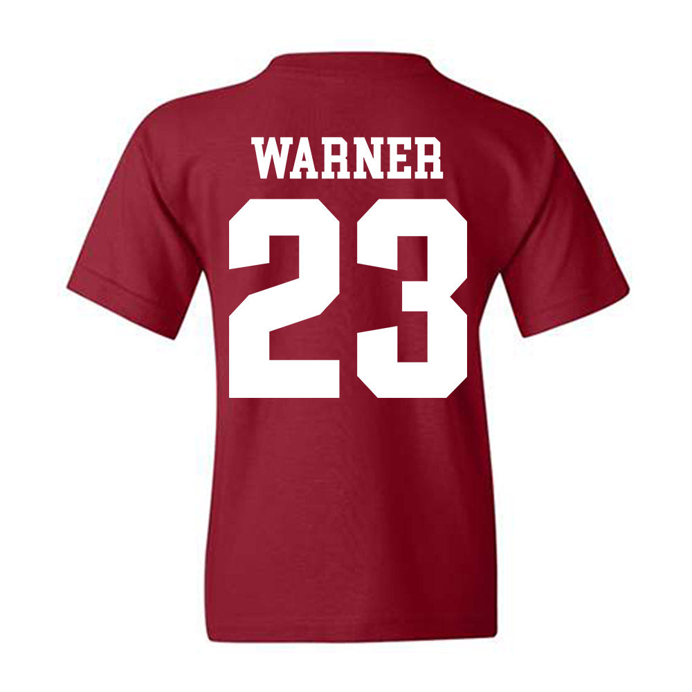 Stanford - NCAA Baseball : Parker Warner - Classic Shersey Youth T-Shirt-1