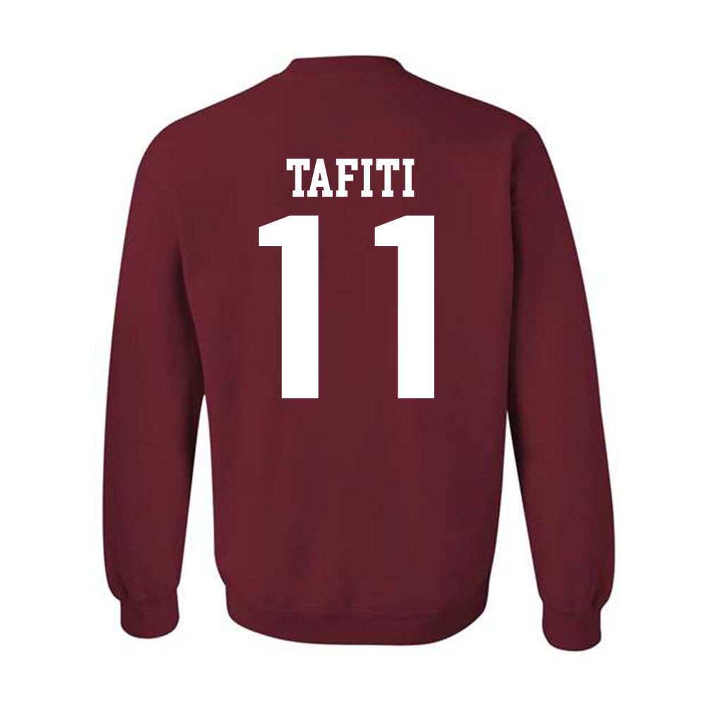 Stanford - NCAA Football : Tevarua Tafiti - Classic Shersey Crewneck Sweatshirt-1