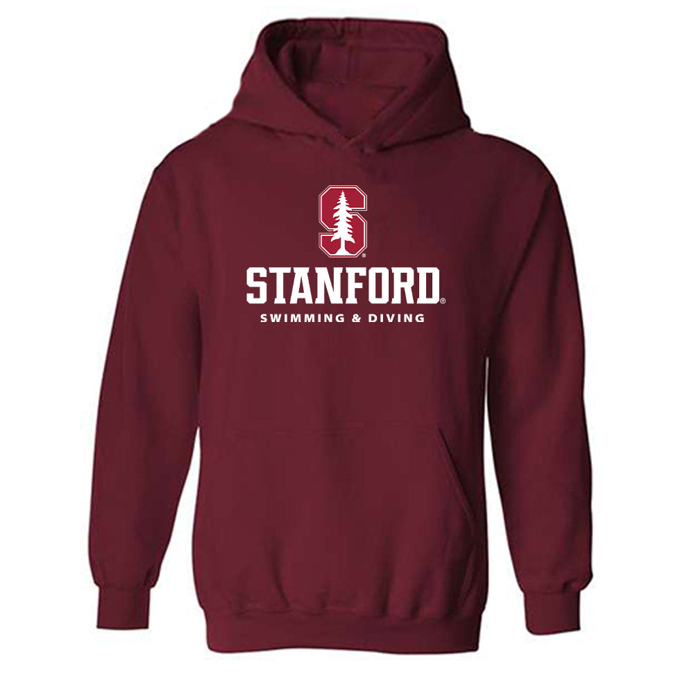 Stanford - NCAA Men's Swimming & Diving : Omer Wiener - Classic Shersey Hooded Sweatshirt-0