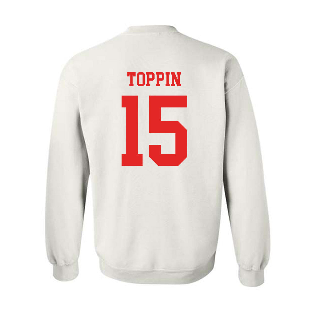 Texas Tech - NCAA Men's Basketball : JT Toppin - Classic Shersey Crewneck Sweatshirt-1