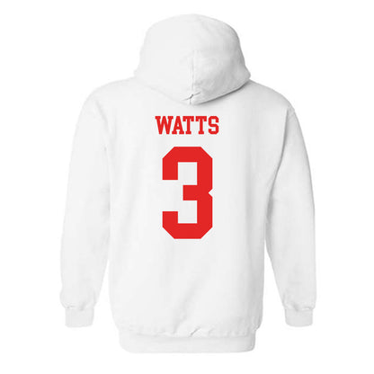 Texas Tech - NCAA Men's Basketball : Lejuan Watts - Classic Shersey Hooded Sweatshirt-1