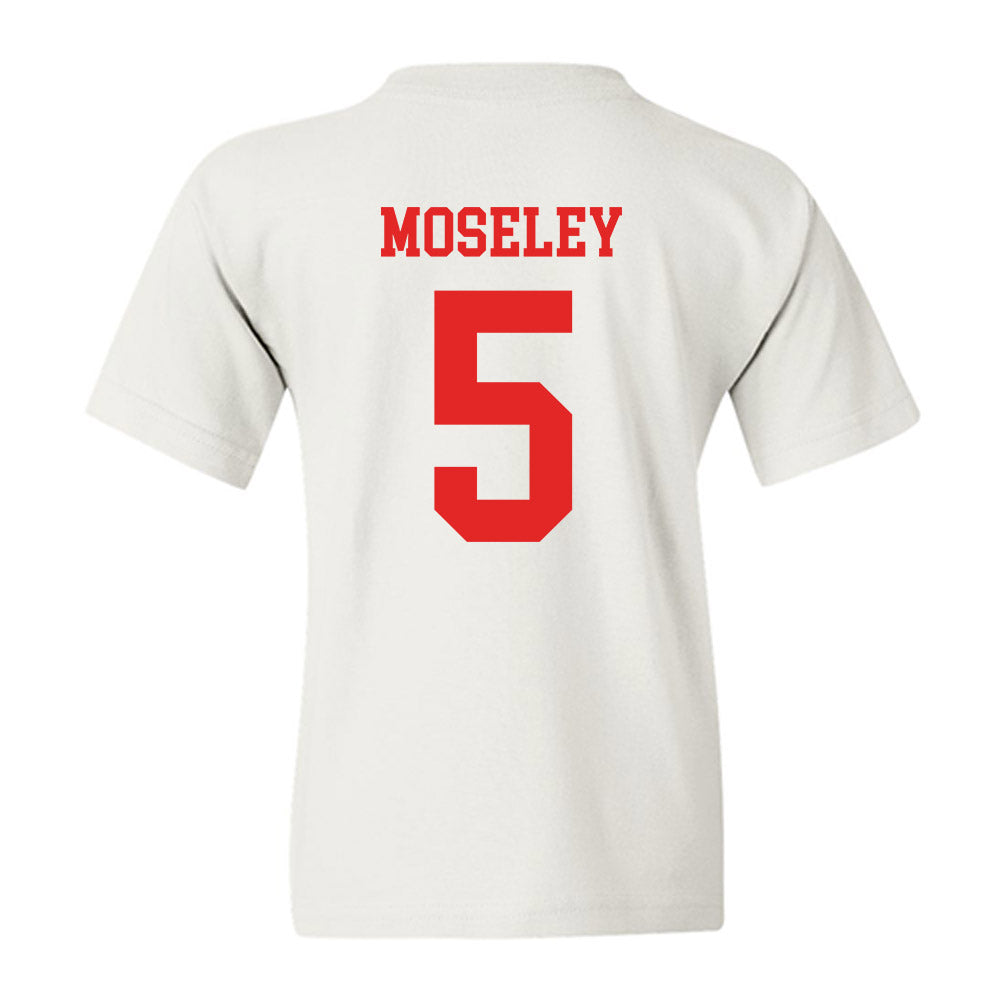 Texas Tech - NCAA Men's Basketball : Josiah Moseley - Classic Shersey Youth T-Shirt-1