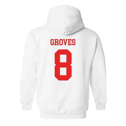 Texas Tech - NCAA Men's Basketball : Nolan Groves - Classic Shersey Hooded Sweatshirt-1