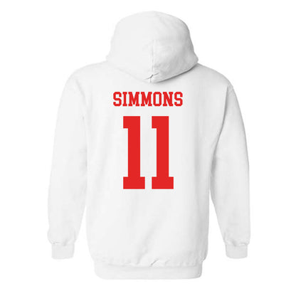 Texas Tech - NCAA Football : Malcolm Simmons - Classic Shersey Hooded Sweatshirt-1