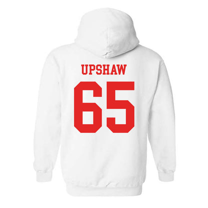 Texas Tech - NCAA Football : Danthis Upshaw - Classic Shersey Hooded Sweatshirt-1