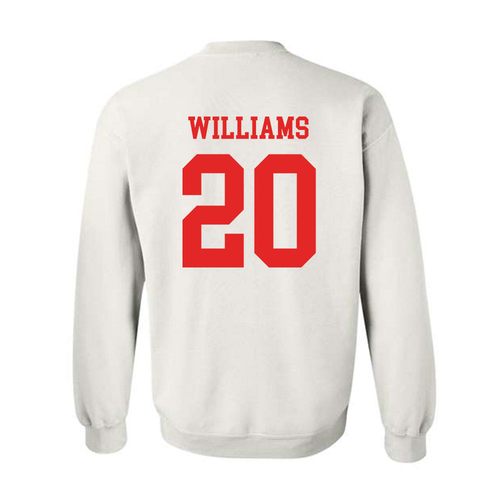 Texas Tech - NCAA Football : Jkoby Williams - Classic Shersey Crewneck Sweatshirt-1