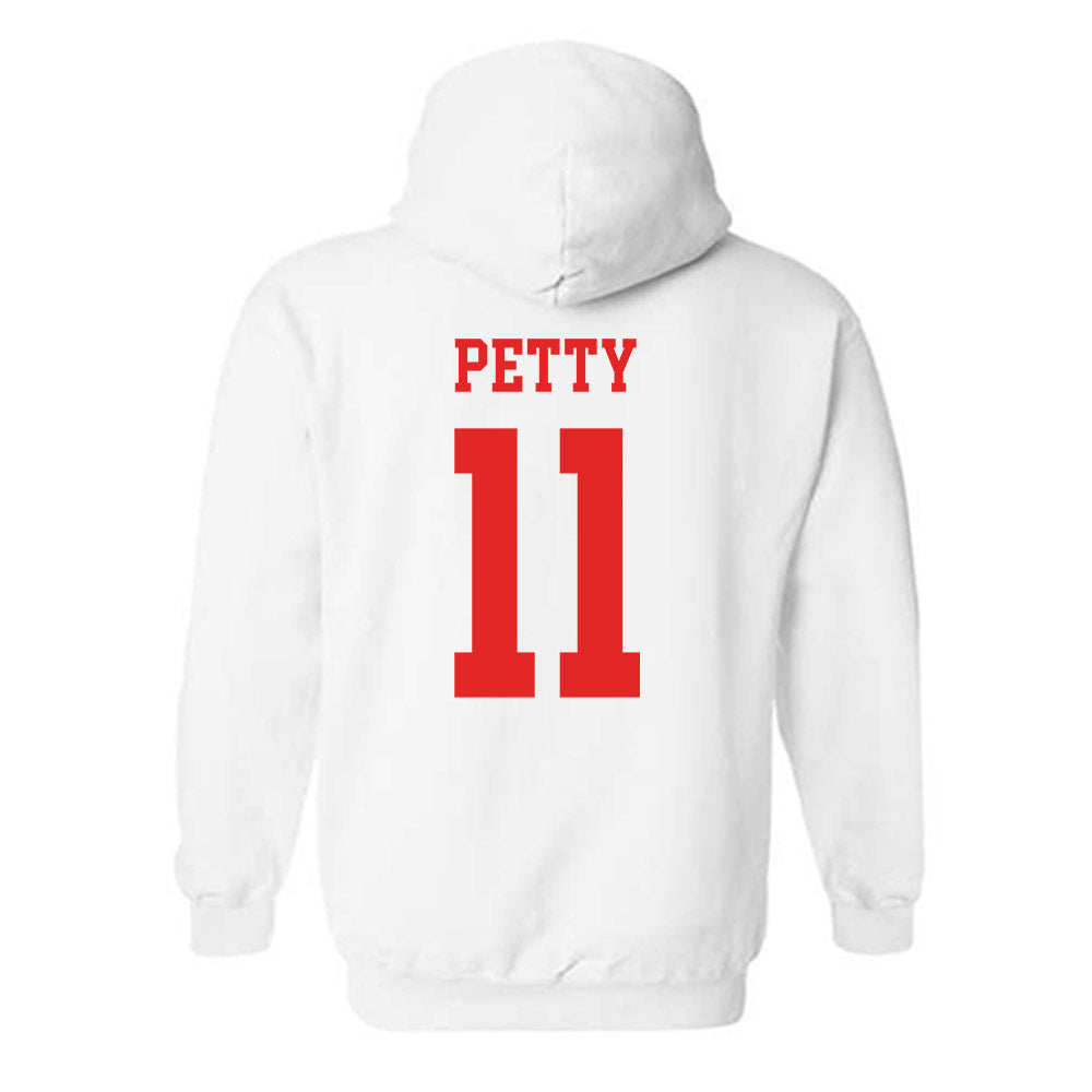 Texas Tech - NCAA Men's Basketball : Jaylen Petty - Classic Shersey Hooded Sweatshirt-1
