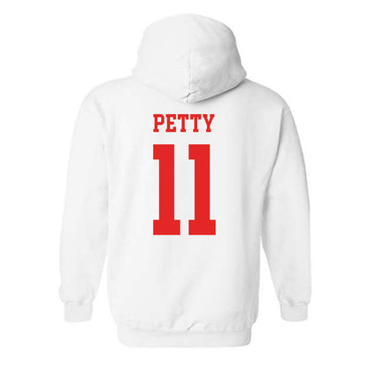 Texas Tech - NCAA Men's Basketball : Jaylen Petty - Classic Shersey Hooded Sweatshirt-1