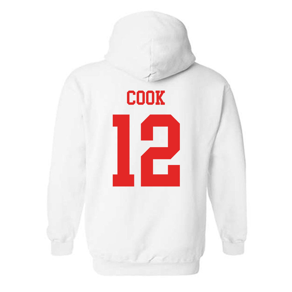 Texas Tech - NCAA Women's Volleyball : Taylor Cook - Classic Shersey Hooded Sweatshirt-1
