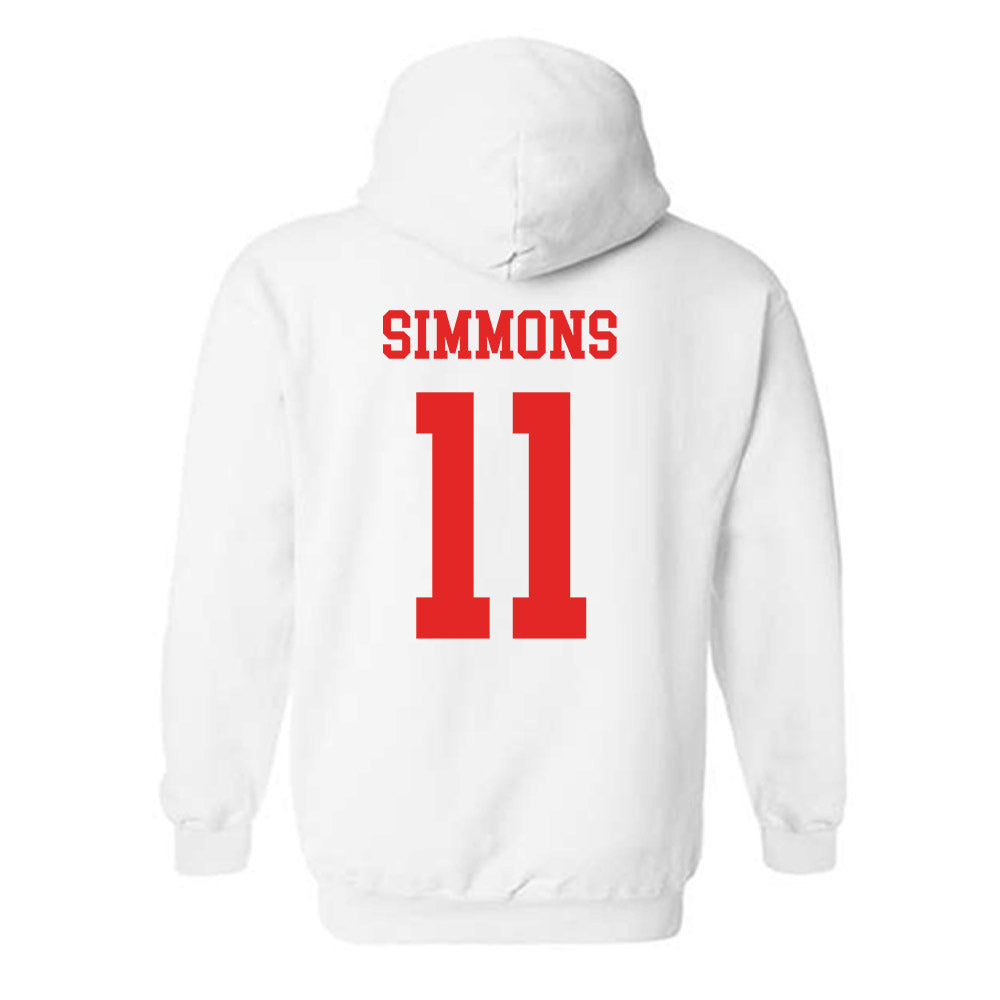 Texas Tech - NCAA Football : Malcolm Simmons - Classic Shersey Hooded Sweatshirt-1