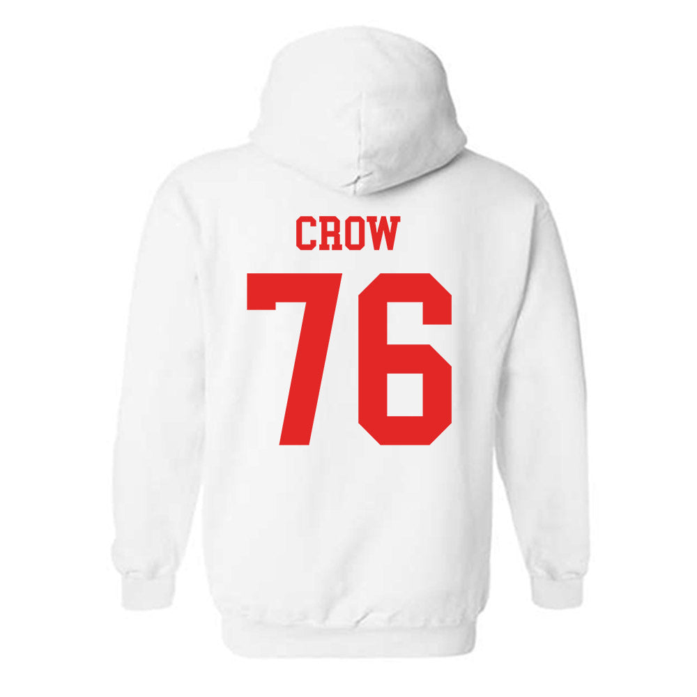 Texas Tech - NCAA Football : Jacob Crow - Classic Shersey Hooded Sweatshirt-1