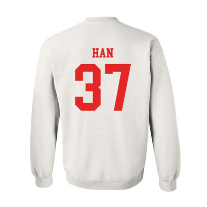 Texas Tech - NCAA Baseball : Heeryun Han - Classic Shersey Crewneck Sweatshirt-1