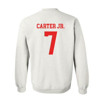 Texas Tech - NCAA Football : Terrance Carter Jr. - Classic Shersey Crewneck Sweatshirt-1