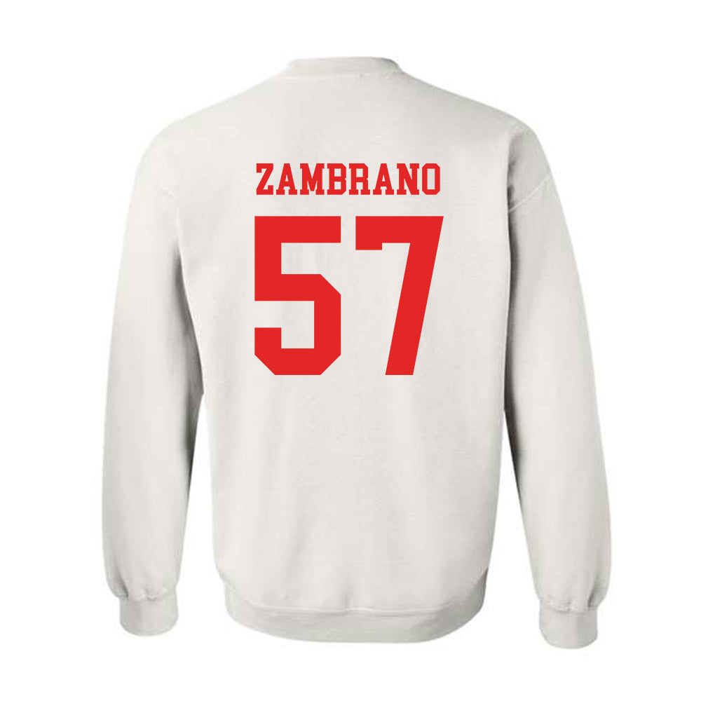 Texas Tech - NCAA Football : Hunter Zambrano - Classic Shersey Crewneck Sweatshirt-1