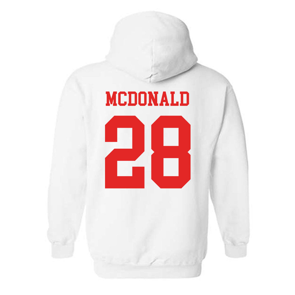 Texas Tech - NCAA Football : Bray Mcdonald - Classic Shersey Hooded Sweatshirt-1