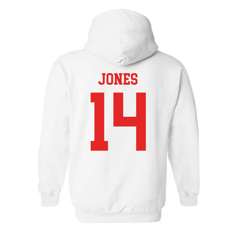 Texas Tech - NCAA Football : Bryson Jones - Classic Shersey Hooded Sweatshirt-1