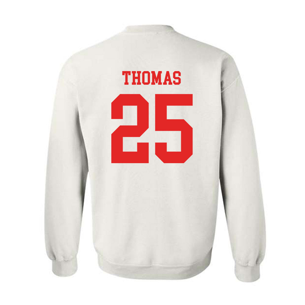 Texas Tech - NCAA Baseball : Chase Thomas - Classic Shersey Crewneck Sweatshirt-1