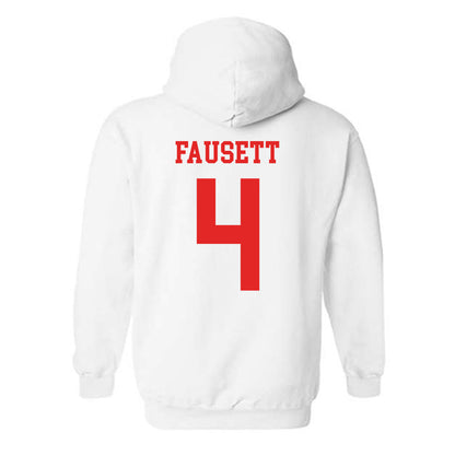Texas Tech - NCAA Women's Volleyball : Ally Fausett - Classic Shersey Hooded Sweatshirt-1