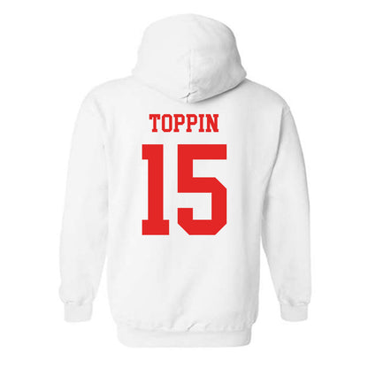 Texas Tech - NCAA Men's Basketball : JT Toppin - Classic Shersey Hooded Sweatshirt-1