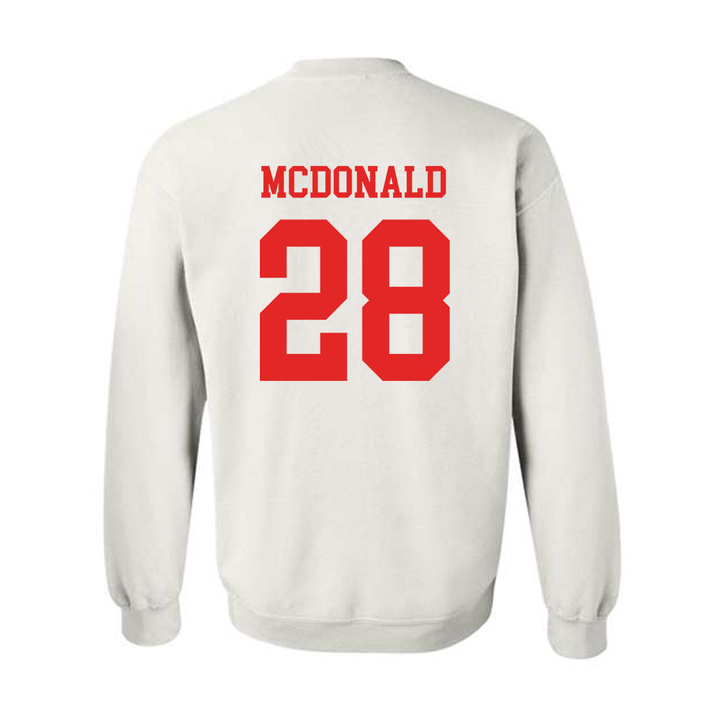 Texas Tech - NCAA Football : Bray Mcdonald - Classic Shersey Crewneck Sweatshirt-1