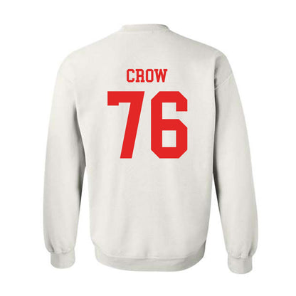 Texas Tech - NCAA Football : Jacob Crow - Classic Shersey Crewneck Sweatshirt-1