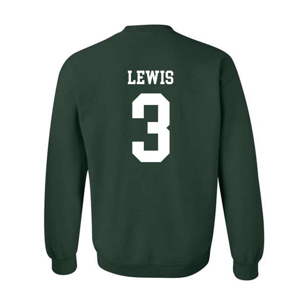 Tulane - NCAA Men's Basketball : Krystian Lewis - Crewneck Sweatshirt-1