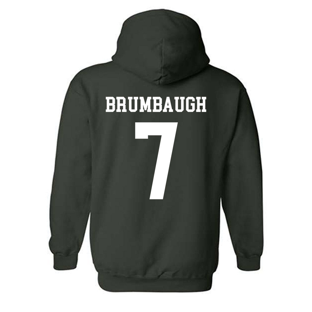 Tulane - NCAA Men's Basketball : Rowan Brumbaugh - Hooded Sweatshirt-1
