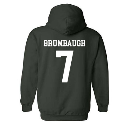 Tulane - NCAA Men's Basketball : Rowan Brumbaugh - Hooded Sweatshirt-1