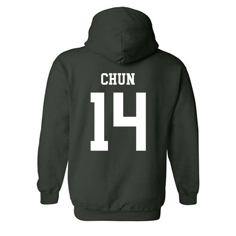 Tulane - NCAA Baseball : Tanner Chun - Hooded Sweatshirt-1