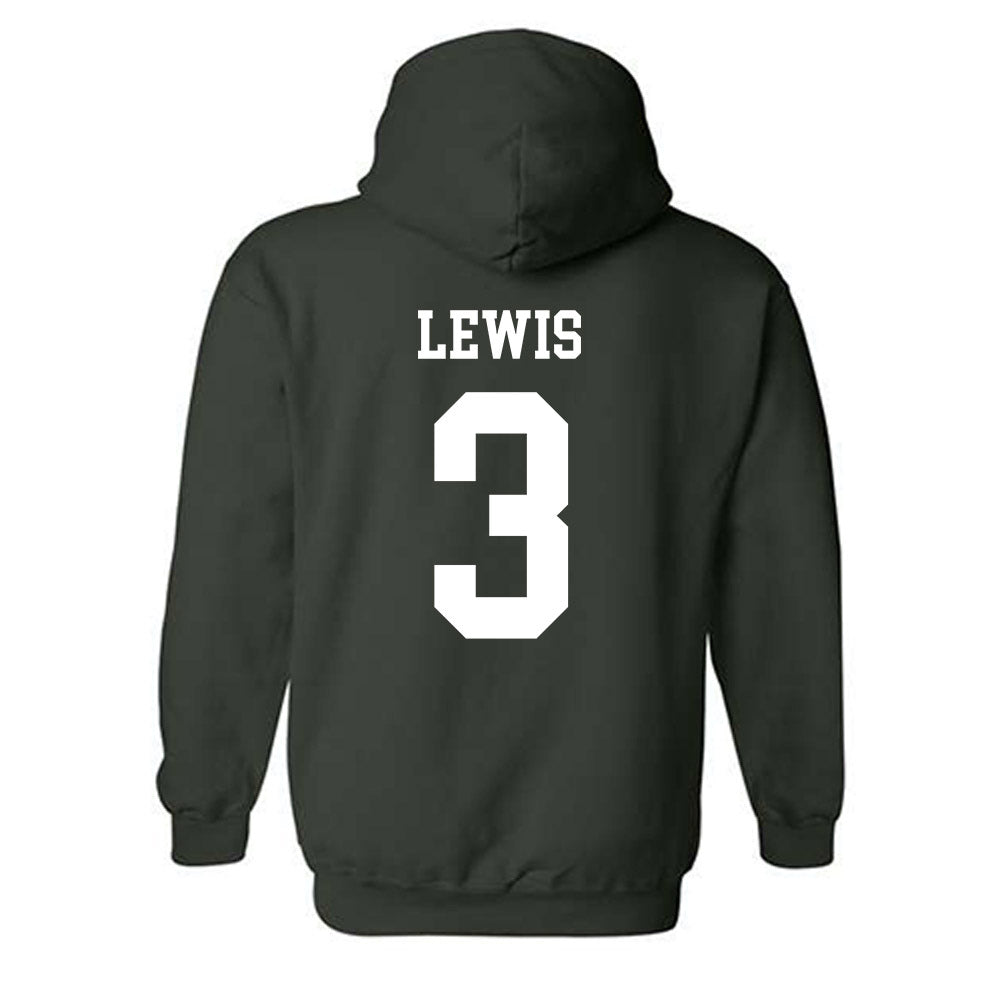 Tulane - NCAA Men's Basketball : Krystian Lewis - Hooded Sweatshirt-1