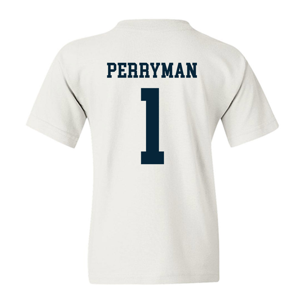 Utah State - NCAA Men's Basketball : Elijah Perryman - Classic Shersey Youth T-Shirt-1