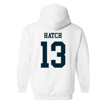 Utah State - NCAA Football : Hyrum Hatch - Classic Shersey Hooded Sweatshirt-1