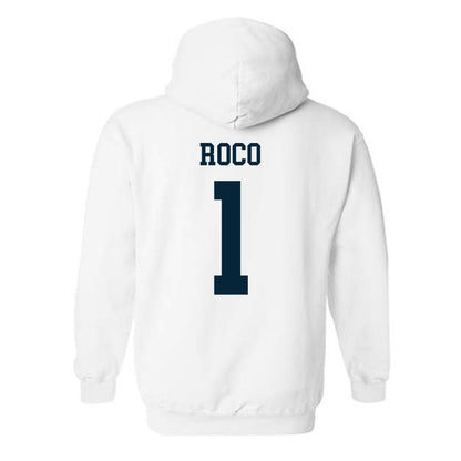 Utah State - NCAA Women's Basketball : Catalina Roco - Classic Shersey Hooded Sweatshirt-1