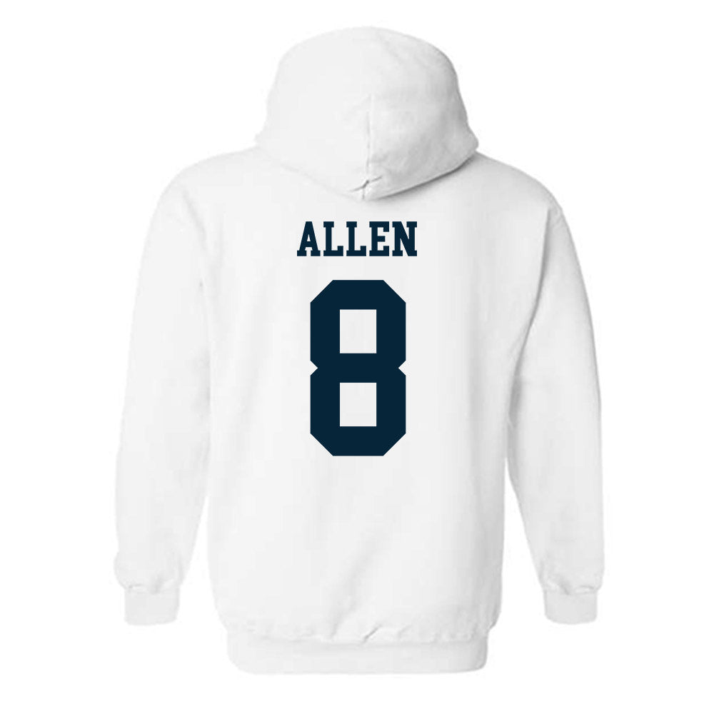 Utah State - NCAA Men's Basketball : Drake Allen - Classic Shersey Hooded Sweatshirt-1