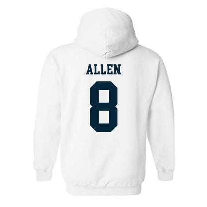 Utah State - NCAA Men's Basketball : Drake Allen - Classic Shersey Hooded Sweatshirt-1