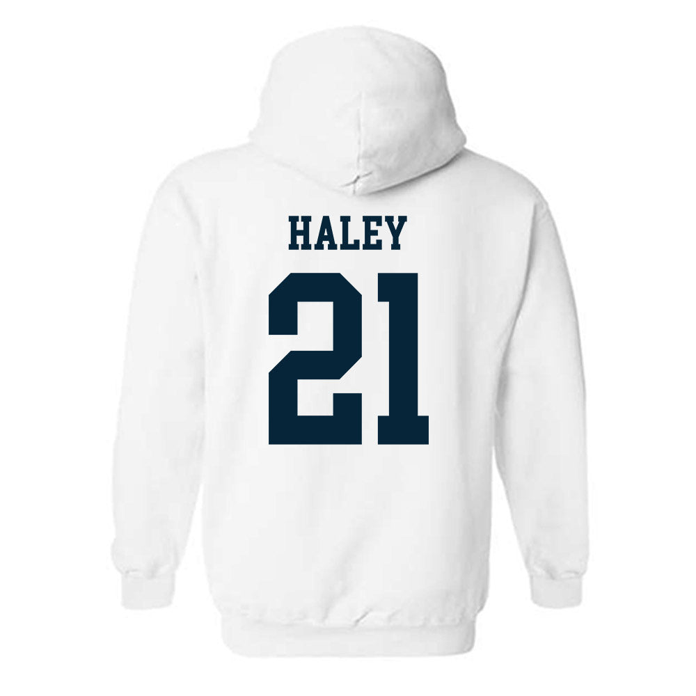 Utah State - NCAA Football : Tyler Haley - Classic Shersey Hooded Sweatshirt-1