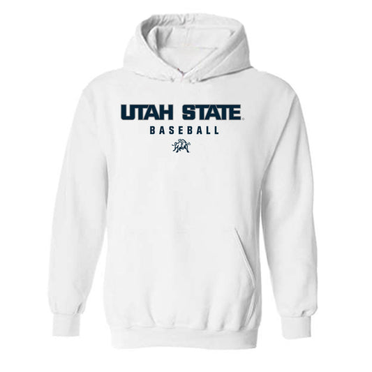 Utah State - NCAA Baseball : Hayden Gardner - Classic Shersey Hooded Sweatshirt-0