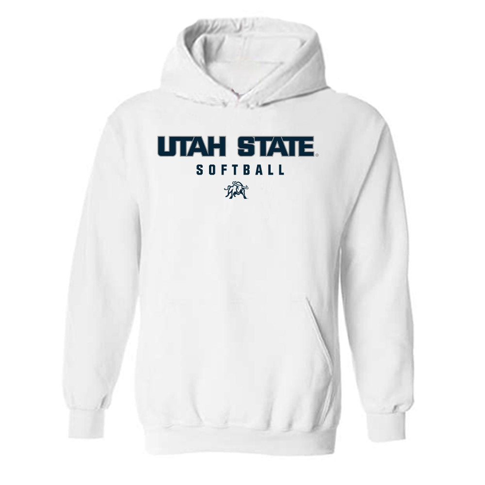 Utah State - NCAA Softball : Natalie Holzer - Classic Shersey Hooded Sweatshirt-0