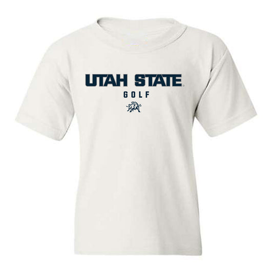 Utah State - NCAA Men's Golf : Luis Cantu - Classic Shersey Youth T-Shirt-0