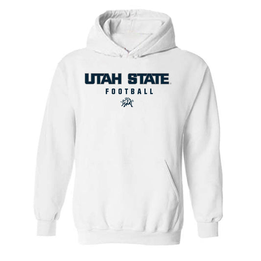 Utah State - NCAA Football : Blake Barnes - Classic Shersey Hooded Sweatshirt-0