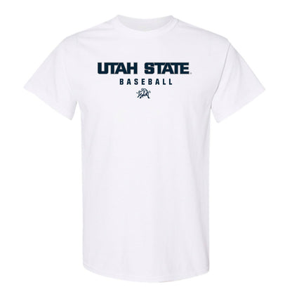 Utah State - NCAA Baseball : Davis Whetten - Classic Shersey T-Shirt-0