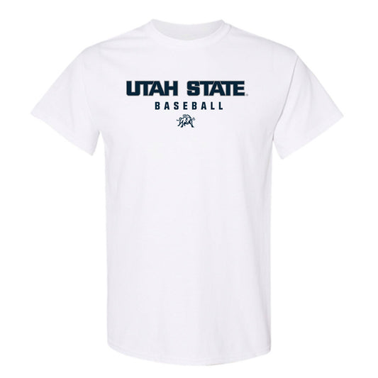 Utah State - NCAA Baseball : Davis Whetten - Classic Shersey T-Shirt-0