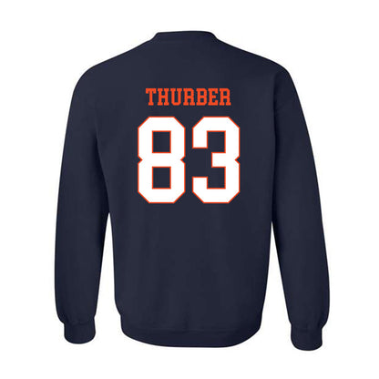 Virginia - NCAA Football : Willem Thurber - Crewneck Sweatshirt-1