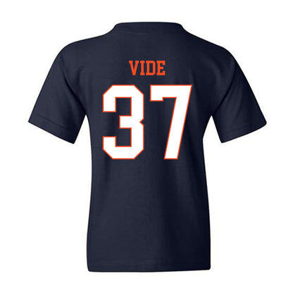 Virginia - NCAA Men's Basketball : Jan Vide - Youth T-Shirt-1