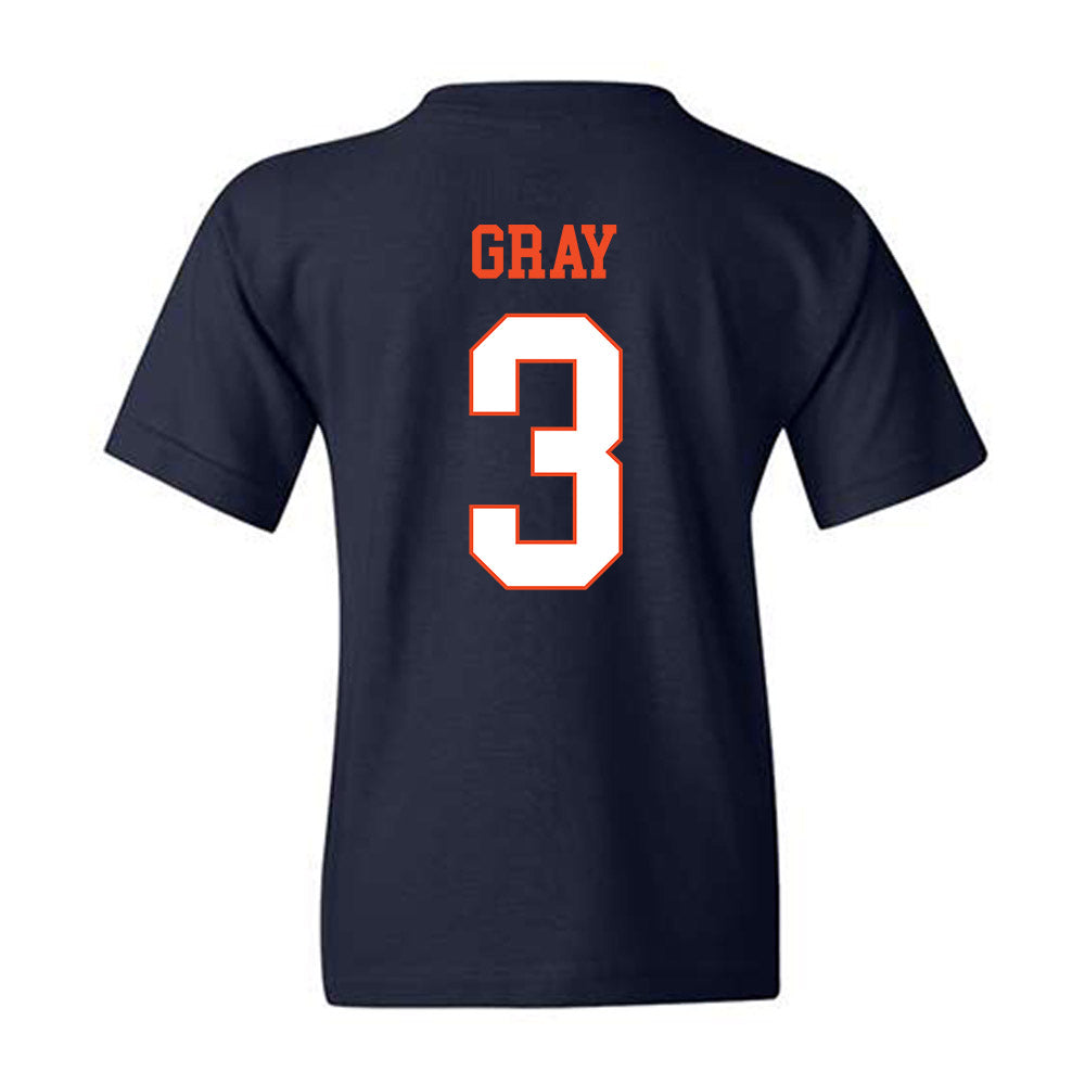 Virginia - NCAA Football : Kevon Gray - Youth T-Shirt-1
