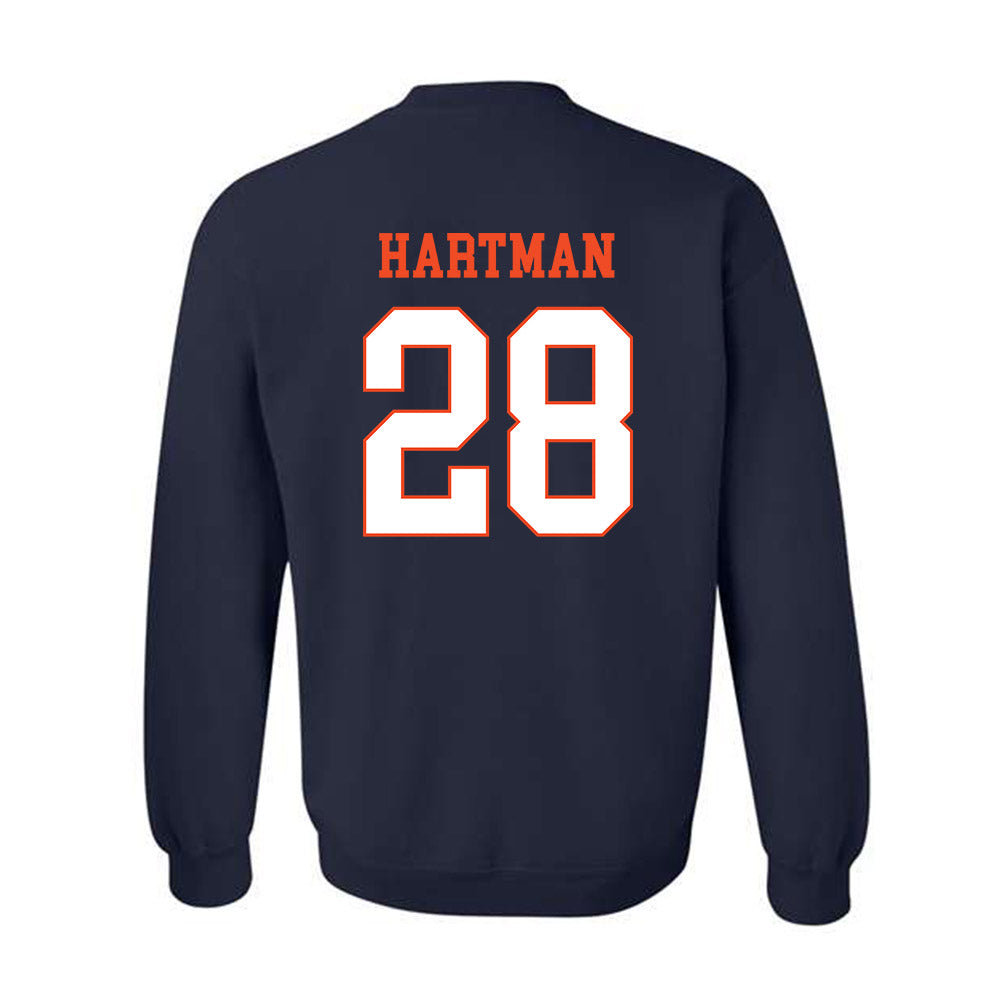 Virginia - NCAA Baseball : Lucas Hartman - Crewneck Sweatshirt-1